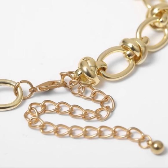 NEW 18K GOLD LAYERED THICK CHAIN CHOKER NECKLACE, NICE NECKLACE, CUTE NECKLACE - Picture 6 of 9